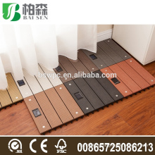 waterproof composite decking Quick and easy decking WPC solar interlocking composite deck tiles